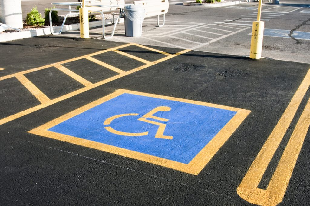 ADA Accessible Compliance Parking Lot Striping